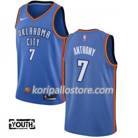 Oklahoma City Thunder Carmelo Anthony 7 Nike 2017-18 Sininen Lasten Pelipaidat Swingman
